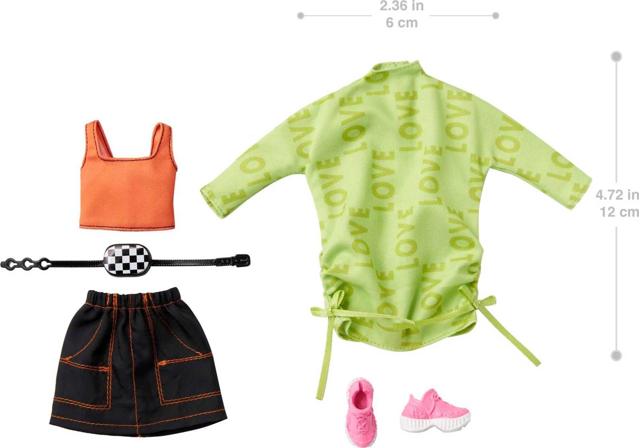 Amazon.com: Barbie Fashions 2-Pack Clothing Set, 2 Outfits